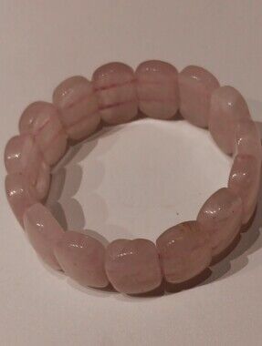 Pink Rose Quartz Stretch Bracelet - Unbranded
